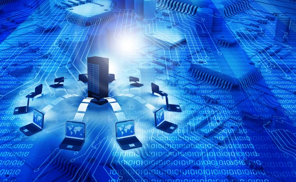 Servidor central conectado a equipos: integración y respaldo de datos